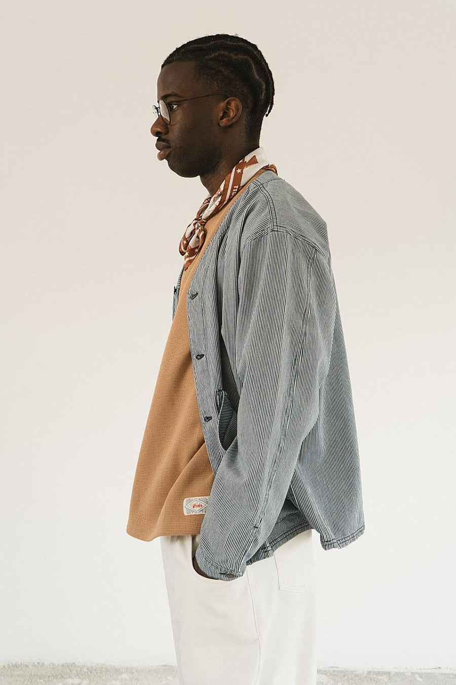 Wooden Loco Denim Cardigan — Righe Homme-WOODEN-Industrie