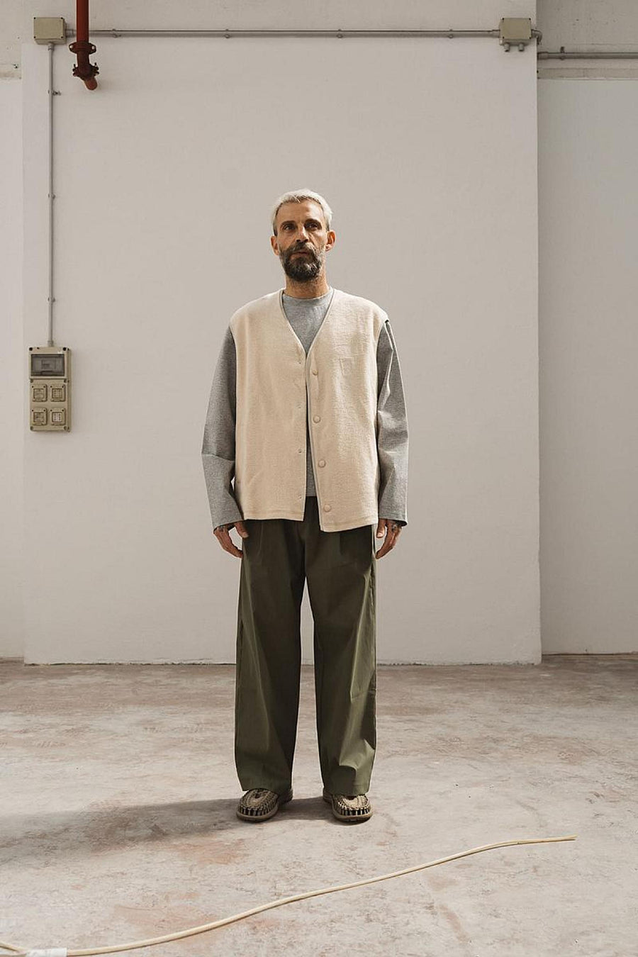 Wooden Big Osaka Pant — Verde / Nero Homme-WOODEN-Industrie