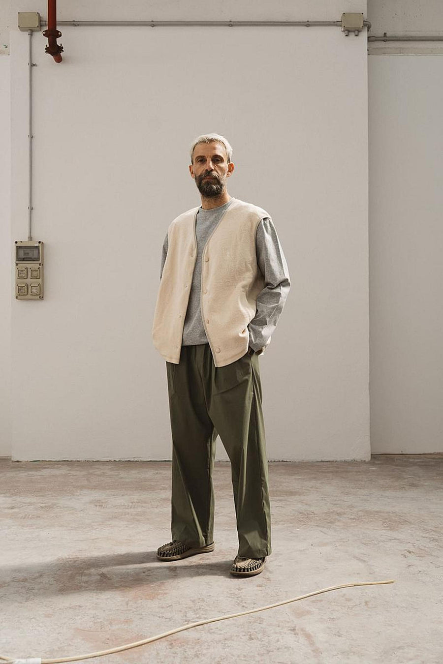 Wooden Big Osaka Pant — Verde / Nero Homme-WOODEN-Industrie