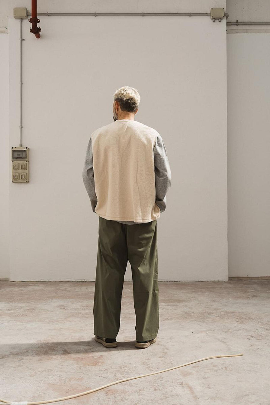 Wooden Big Osaka Pant — Verde / Nero Homme-WOODEN-Industrie