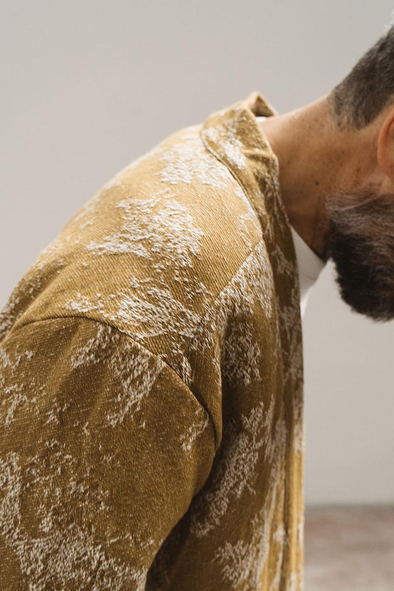 Wooden Bilbao Vest — Ocra / Over Patch Blu Homme-WOODEN-Industrie