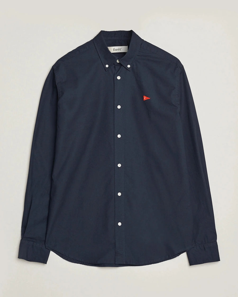 Forêt Flag Regular Fit Oxford Shirt — Navy