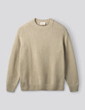 Forêt Leaf Bouclé Knit — Light Taupe