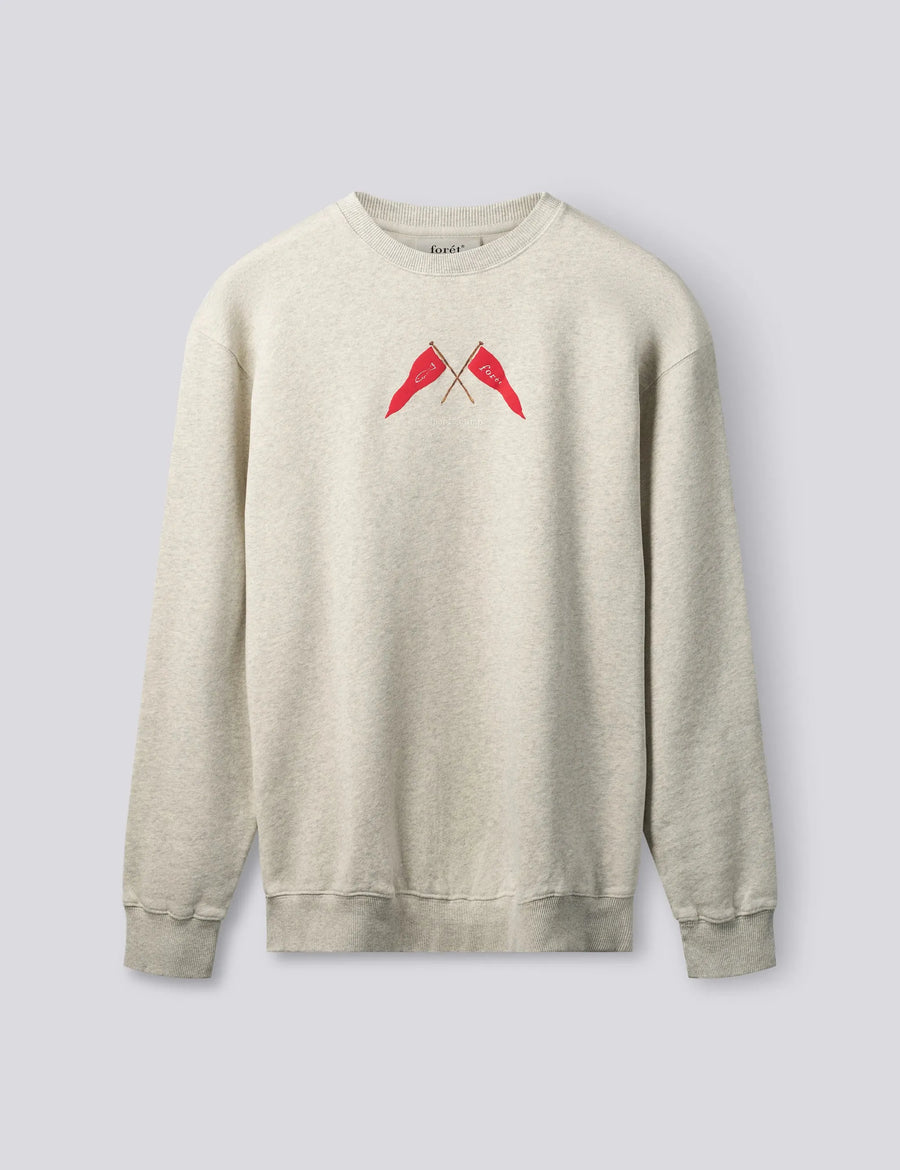 Forêt Pennant Sweatshirt — Snow Melange