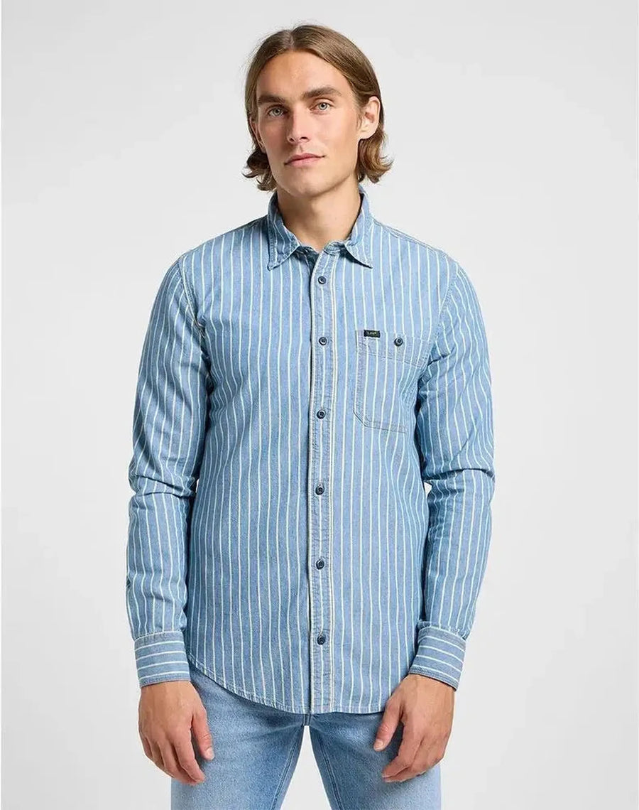 Lee Chemise Leesure — Indigo Dobby