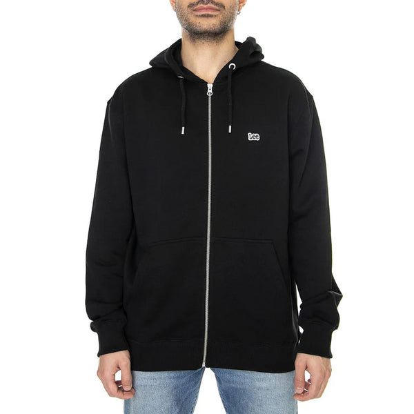 Lee Hoodie Basic Zip Through — Black