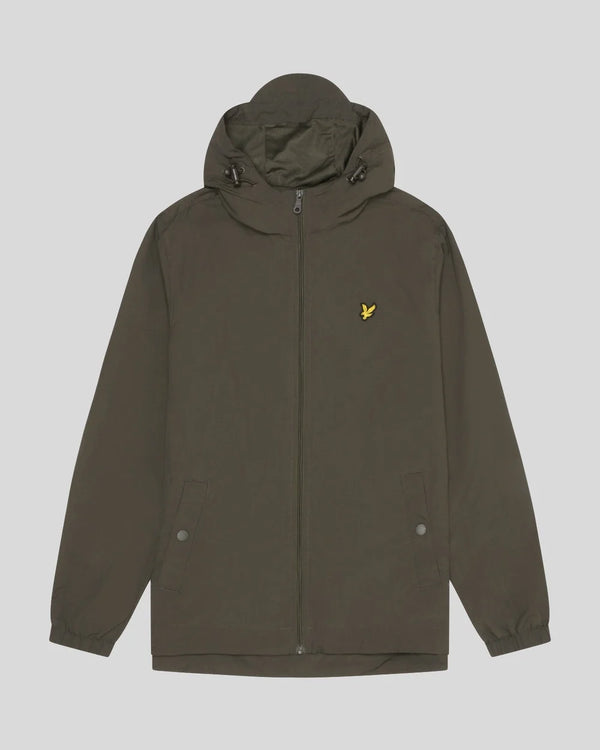 ZIP THROUGH HOODED JACKET