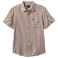 Brixton Charter HB Stripe S/S Woven — Off White/Bison / Trekking Green/Chino