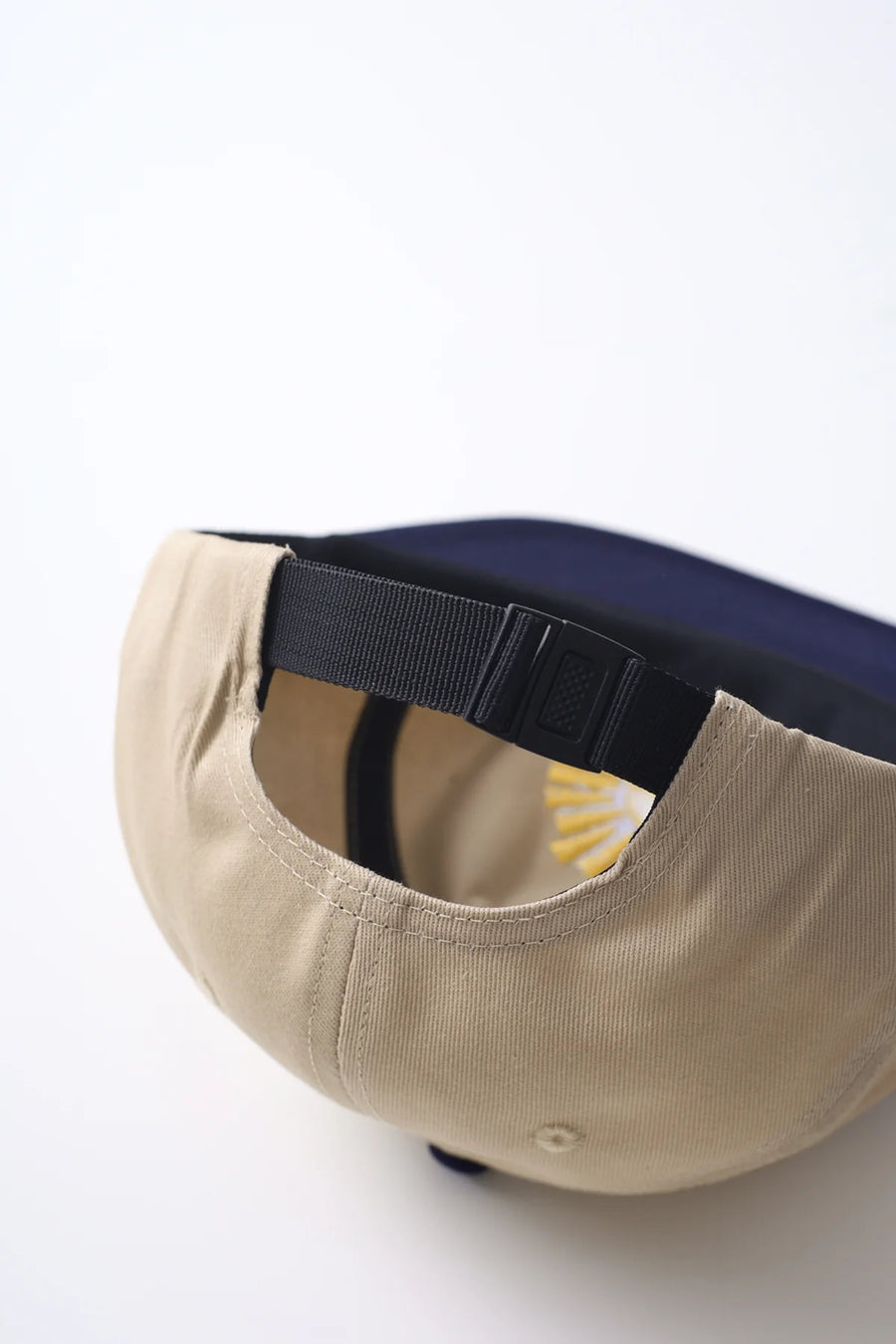 sunnysideupcap tan navy 3