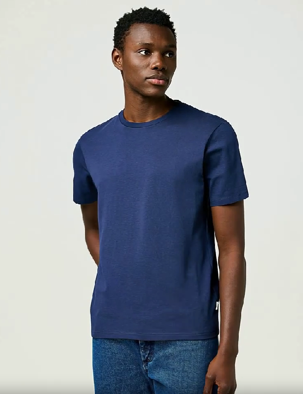 wrangler   classic tee   navy  1