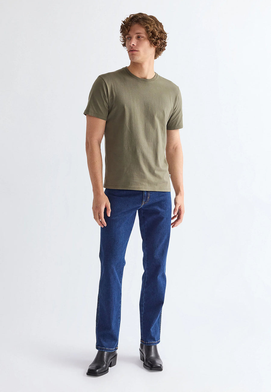 wrangler   classic tee   olive 1