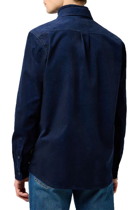 wrangler 1 PKT CORDUROY SHIRT navy 2