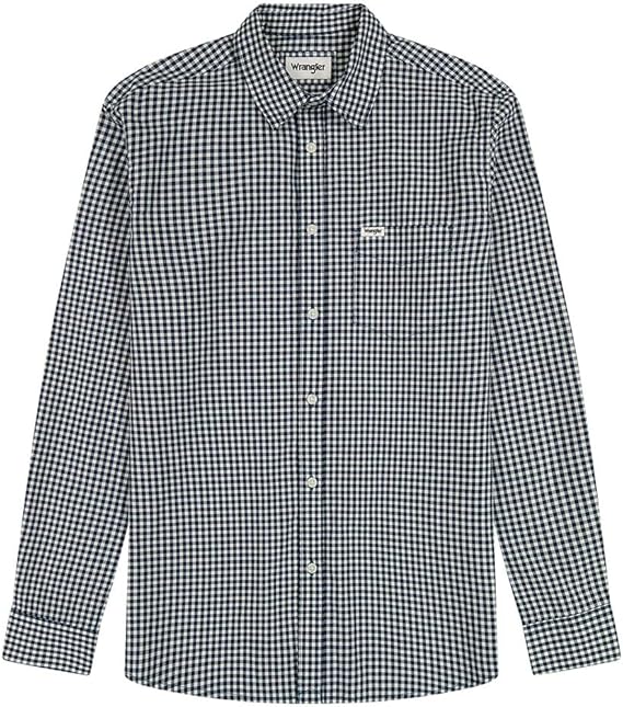 Wrangler Chemise 1-Pocket — Navy Gingham