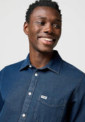 wrangler 1 PKT SHIRT blue oxide 1